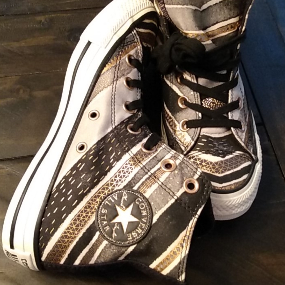 Converse All Star Hi Festival Strip Wm Sneaker - Picture 2 of 8